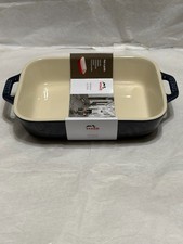 New Staub France Ceramic 7.5  x 6  1.25 Qt Re...