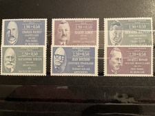Timbres France 1987 Célébrités médecins et biologistes n° 2454-2459 TB