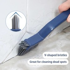 Effective Cleaning Brush for Corners and Gaps - 2-in-1 Multipurpose Bathroom and