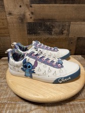 Disney Lilo & Stitch Ohana Tenis Mound Up Para Mujer Talla 10 Azul Blanco Zapatos