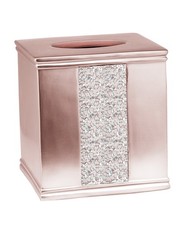 Popular Bath Sinatra Blush Bath Accessories Tissue Box - 6"H x 6"W x 6"D