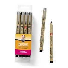 Pigma Micron Fineline Ass't Point Sizes, Archival All Black Ink, 16 PK 50077