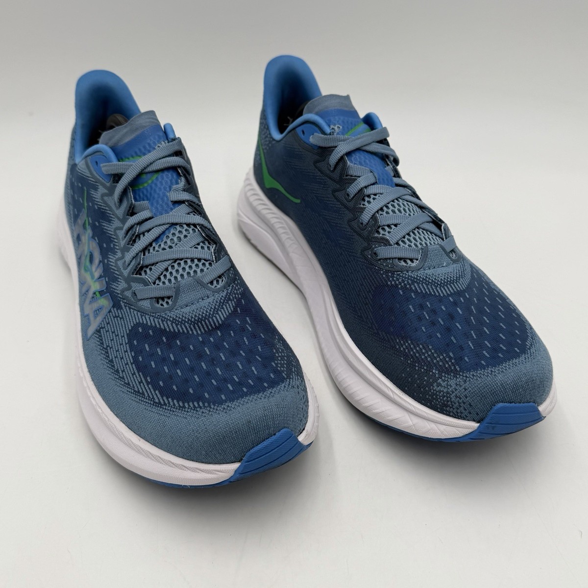 Hoka One One Mach 6 Mens 12 White Blue Running Shoes Sneakers NWOB 1147790 Hoka One One Mach 6 Blue White 1147790ECC | Mercari main image 3