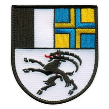 Wappen Graubünden - Kantone Schweiz - Graubünden Aufnäher / Abzeichen Stickerei