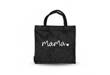 Black Mama Tote Bag Diaper Bag or Hospital Bag for New Moms Travel Every