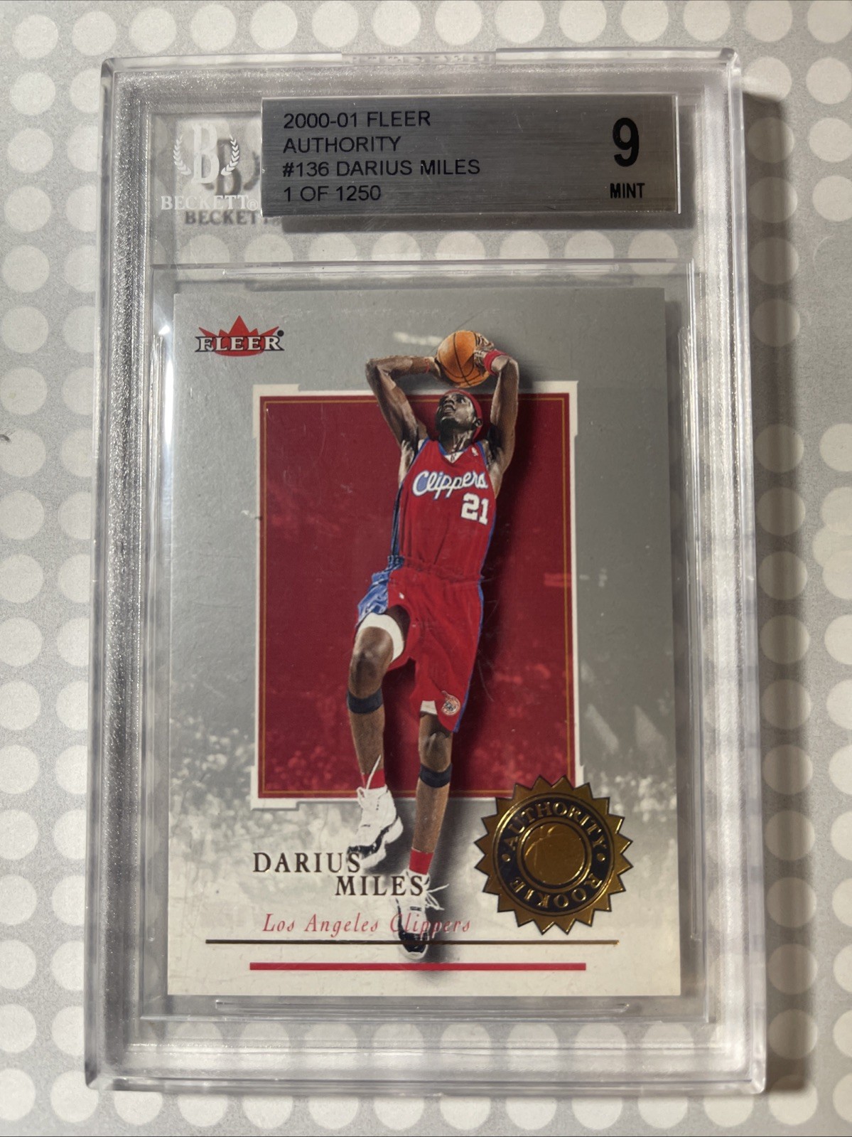 Darius Miles #136 2000-01 Fleer Authority Basketball Rookies 1250