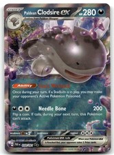 Paldean Clodsire ex 059/091 Double Rare Paldean Fates Pokemon Holo Near Mint