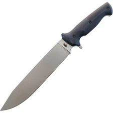 APOC Wallace Bowie Knife Coated D2 Tool Steel Blade Black G10 Handle - KD40041