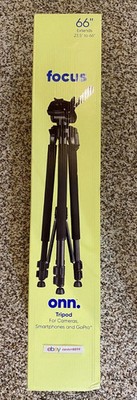 *BRAND NEW. *onn. 2.0 Tripod for Cameras, Smartphones & GoPro 66 In *SHIPS QUICK