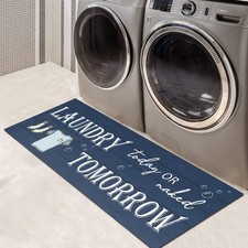 Laundry Room Rug Non Slip Laundry Mat for Laundry Room Decor Washable Area Ru...