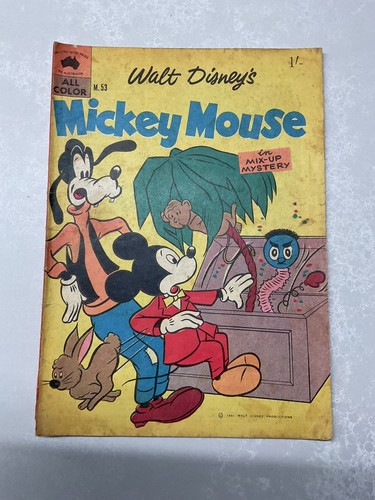 Walt Disney’s Mickey Mouse in The Mix-Up Mystery #M53 Disney Comics 1961