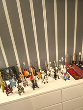 Rock Novelties Miniature Guitar Replicas Lot - AC/DC Metallica Beatles Elvis