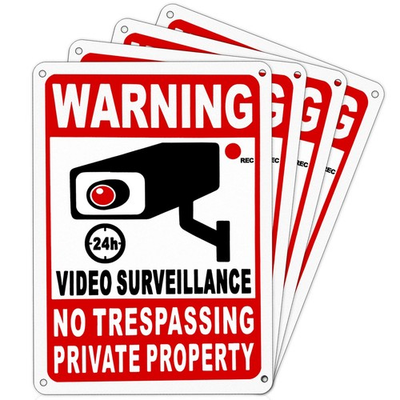 #ad #ad 4 Pack Private Property No Trespassing Sign $10.45