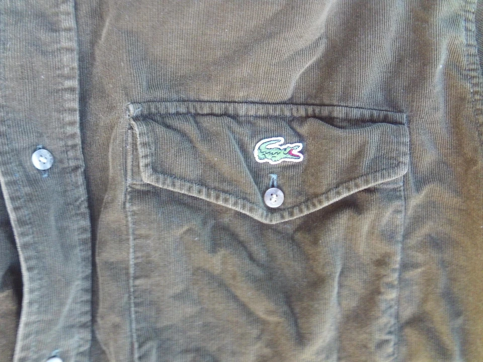 CHEMISE LACOSTE VELOURS TENNIS ANNEES 80 MADE IN FRANCE - Photo 2/4