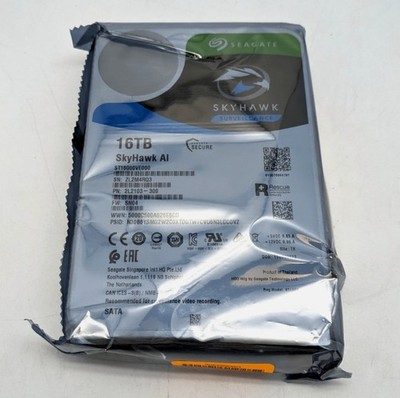 New Seagate SkyHawk AI ST16000VE000 16TB,Internal,7200 RPM,3.5 inch Hard Drive