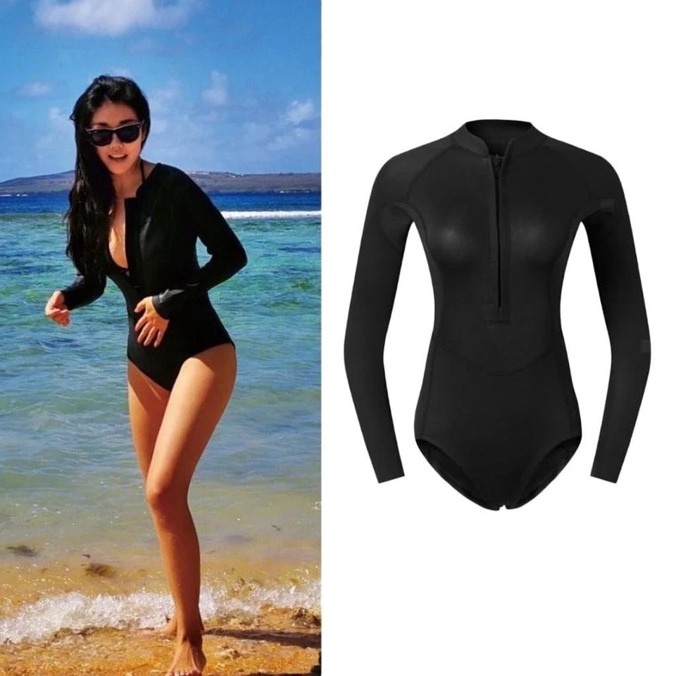 2 mm Shorty Neoprenanzug für Damen, Performance Neopren Badeanzug mit - Bild 1 von 1