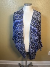 Cotton On Open Front Cardigan Medium Aztec Print Western Boho Duster