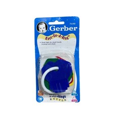 Gerber Keys-On-A-Ring Playthings Rattle Colorful Baby Toy Teether 1998 Vintage