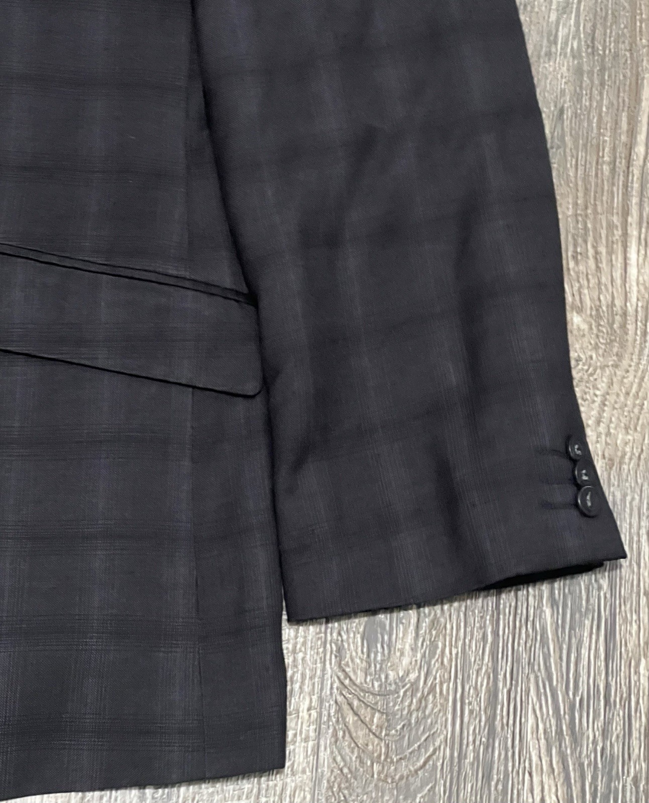 Marc Ecko Jacket Black Gray Polyester Rayon Blend… - image 5