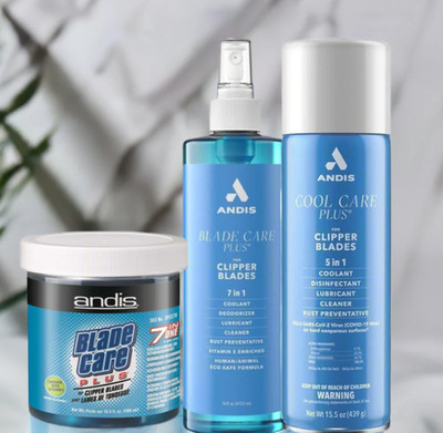 Andis Cool Care Plus 3er Set Spray, Glas & Flasche