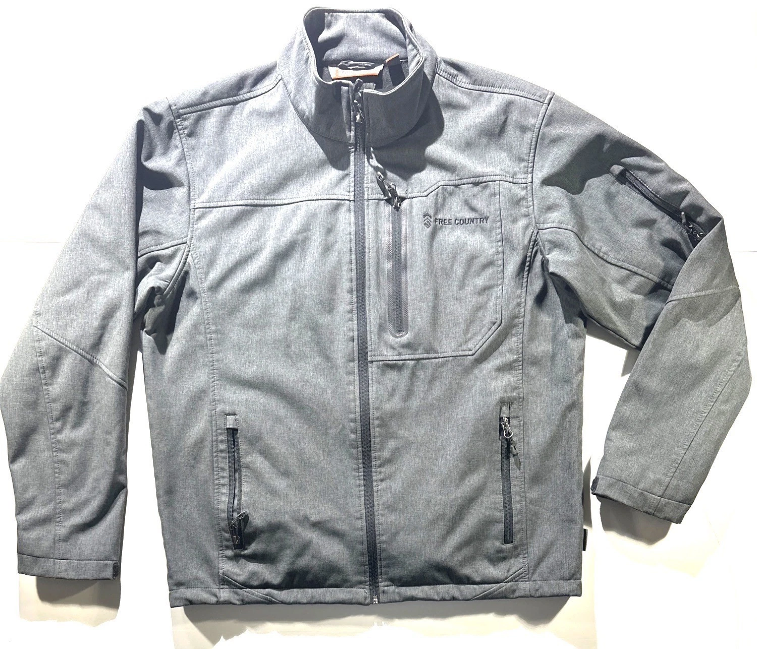 Free Country Mens Gray Softshell Jacket With Zip Pockets Water-Resistant Size XL
Opens in a new wind