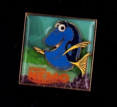 Disney Walt World Pixar 2003 Finding Nemo Dory Trader H4 Pin