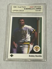 Bobby Bonilla/Larry Owen 1989 cubierta superior doble frontal