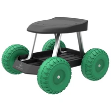 Garden Cart Rolling Stool Gardening Seat With Wheels And Tool Tray For Weeding P