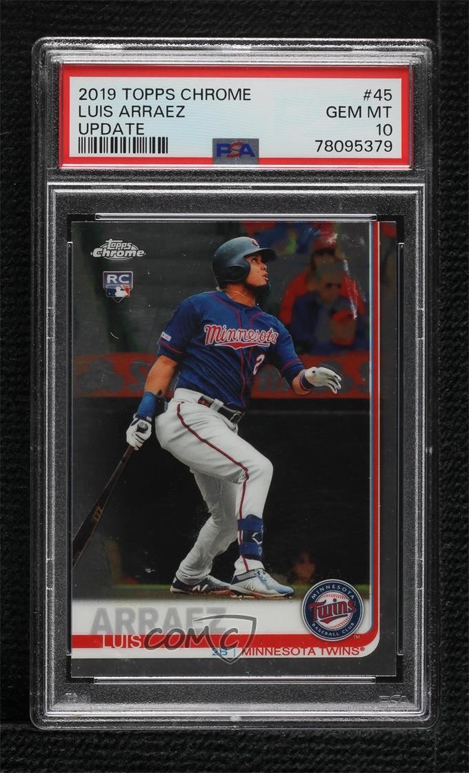 2019 Topps Chrome Update Target Luis Arraez #45 PSA 10 GEM MT 04xs