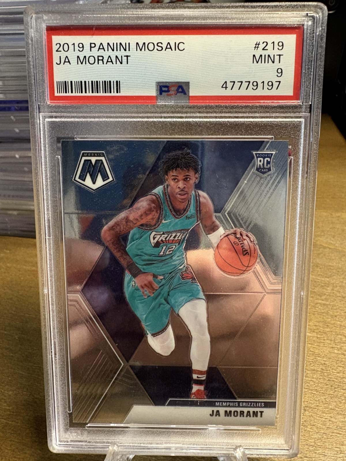 2019-20 Panini Mosaic - Rookies Ja Morant #219 Vancouver Jersey (RC) PSA 9
