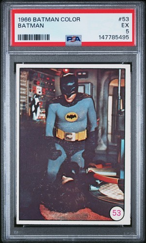 1966 Topps Batman Bat Laffs #53 Batman — PSA 5