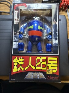 TETSUJIN 28 CHOGOKIN FIGURE BLUE DIECAST ROBOT