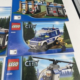 Lego City 4440 Forest Police Station Instruction Manual Booklets 1, 2, 3, 4, & 5