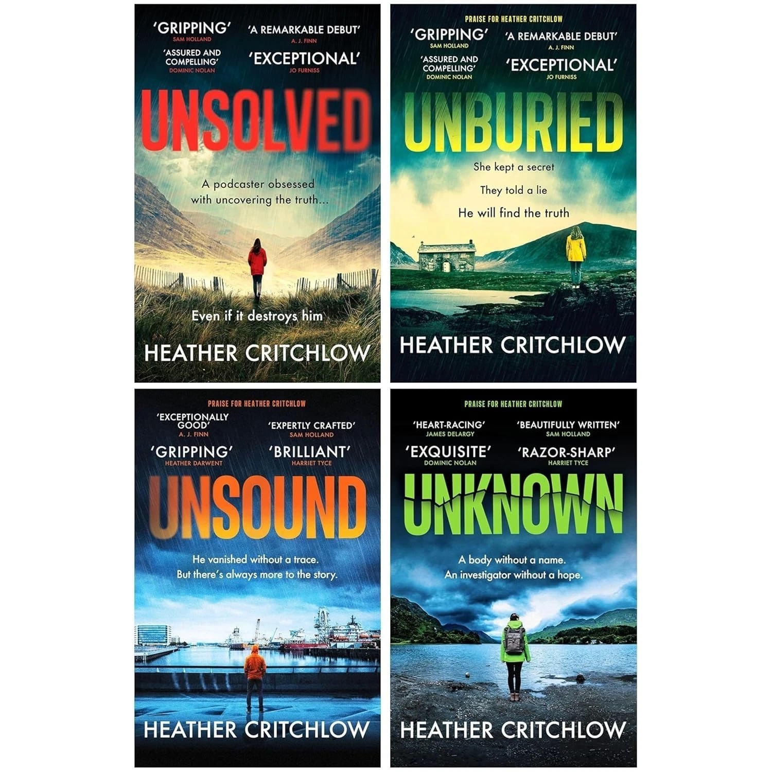 Cal Lovett Files Series by Heather Critchlow 4 Books Collection Set Unknown
