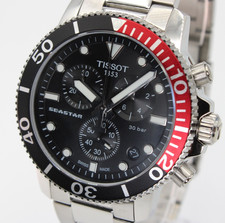 TISSOT Seastar 1000 Chronograph Quartz Black Dial Men's Watch T120.417.11.051.01