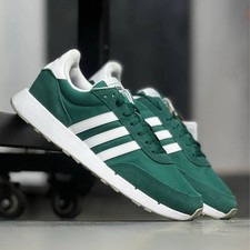 Mens Adidas Run 60s Trainers Green & White UK Size 9 Retro 60s BNIB AR602GWM
