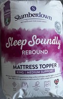 Slumberdown King Size Mattress Topper Sleep Soundly Medium Support Brand New
