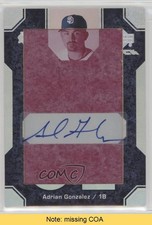 2007 Upper Deck Black Printing Plate Magenta 1/1 Adrian Gonzalez Auto READ 2vh