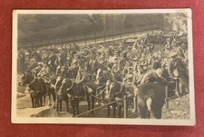 WW1 ROYAL ARTILLERY ON HORSEBACK WITH SERGEANT TRACEY IDENTIFIED. RP  PC