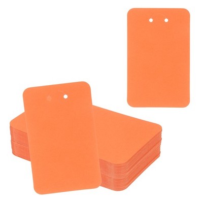 100Pcs Orange Kraft Paper Keychain Cards 3\''x4.7\'' for Display