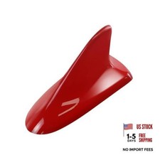 Car Shark Fin Antenna Automotive Roof Antenna Dummy Aerial For Decoration Red