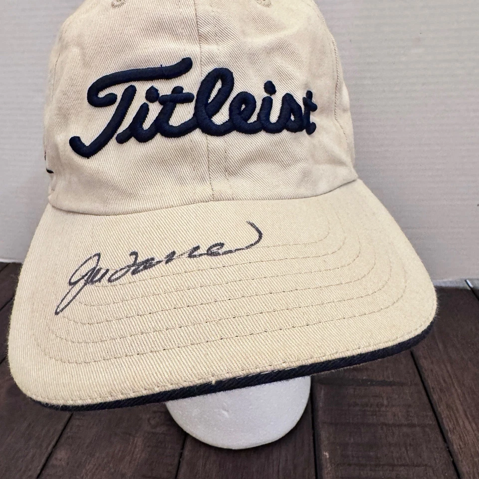 Joe Torre Autograhed Titleist 975D Titanium Hat Vtg 1990s Cap Yankees Manager - Image 2 of 4