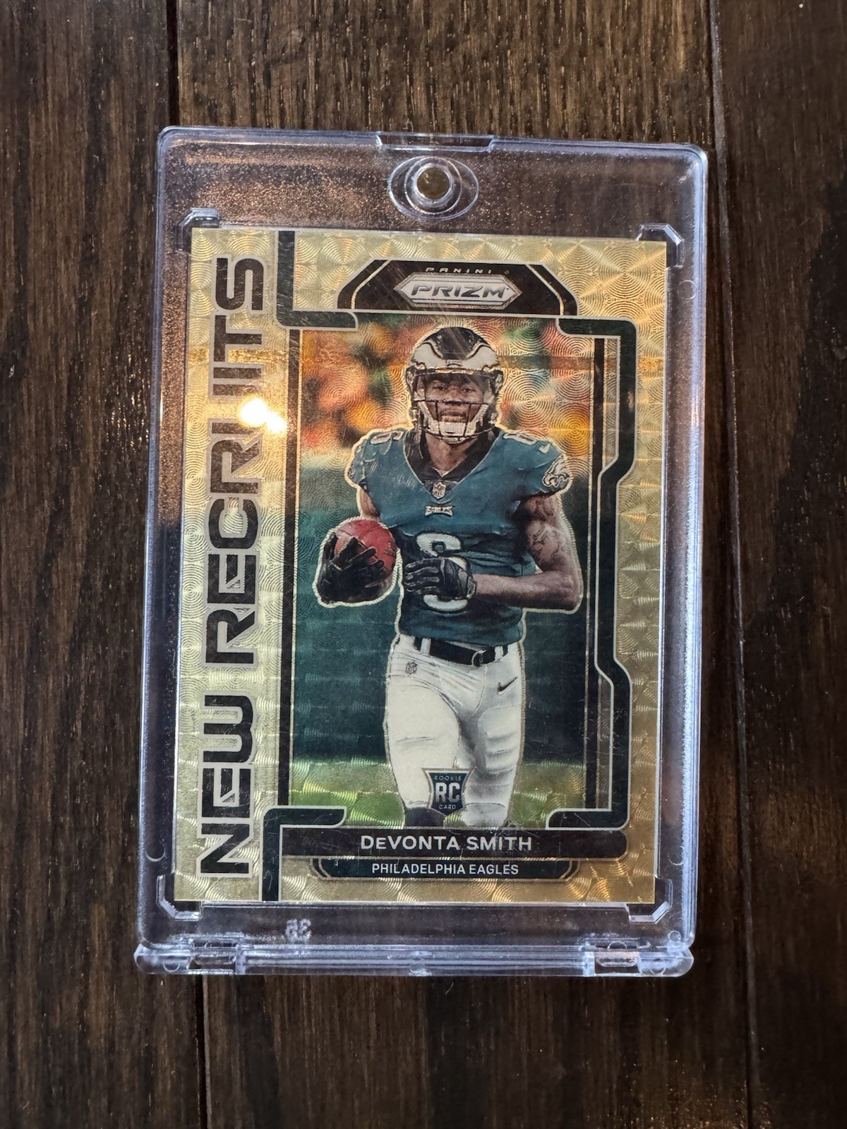 2021 Panini Prizm New Recruits Rookie Devonta Smith Gold Vinyl 5/5