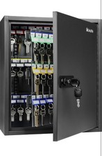 120 Position Key Cabinet with Combination & Key Lock Resettable Black Digital ✅