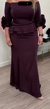 Never worn Gio Franco Formal Dress  #12983 Plum Size 18 slight alterations 