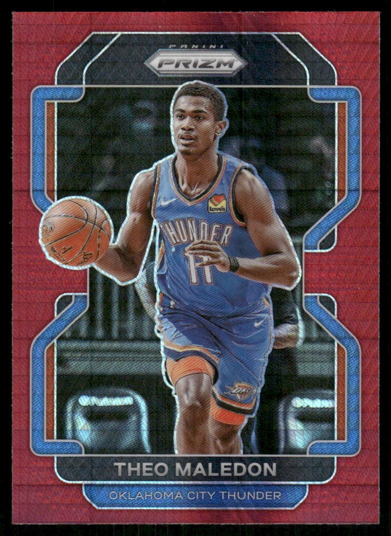 2021-22 Panini Prizm #179 Theo Maledon Hyper Red SSP