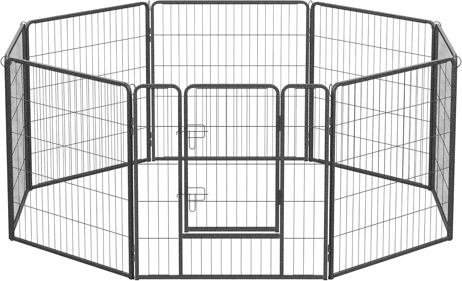 Offerta Recinto per Cani 8 Pannelli 77x80 cm Grigio - Box Feandrea