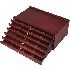 MEEDEN 6-drawer Wood Artist Supply Storage Box, Portable Beechwood Multifunction