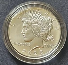 2023 P PEACE SILVER DOLLAR ORIGINAL GOVT PACKAGING & COA