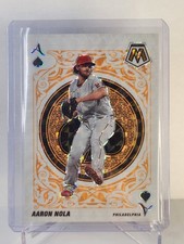 Aaron Nola 2022 Mosaic Aces Orange Fluorescent 39/99 Phillies #A-9